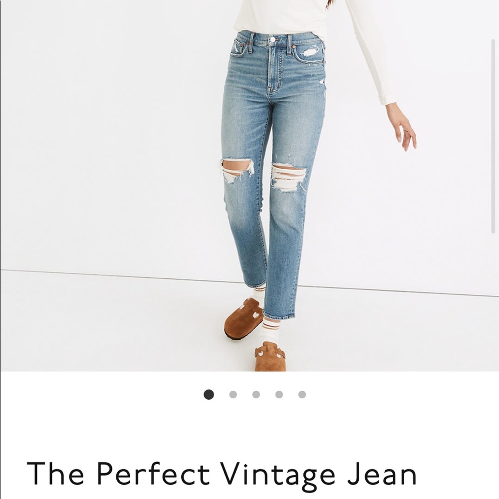 Madewell perfect vintage jean Denman wash 27